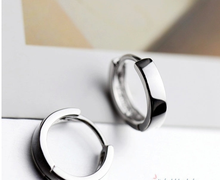 925 Sterling Silver Stud Earrings Hypoallergenic Women's Tremella