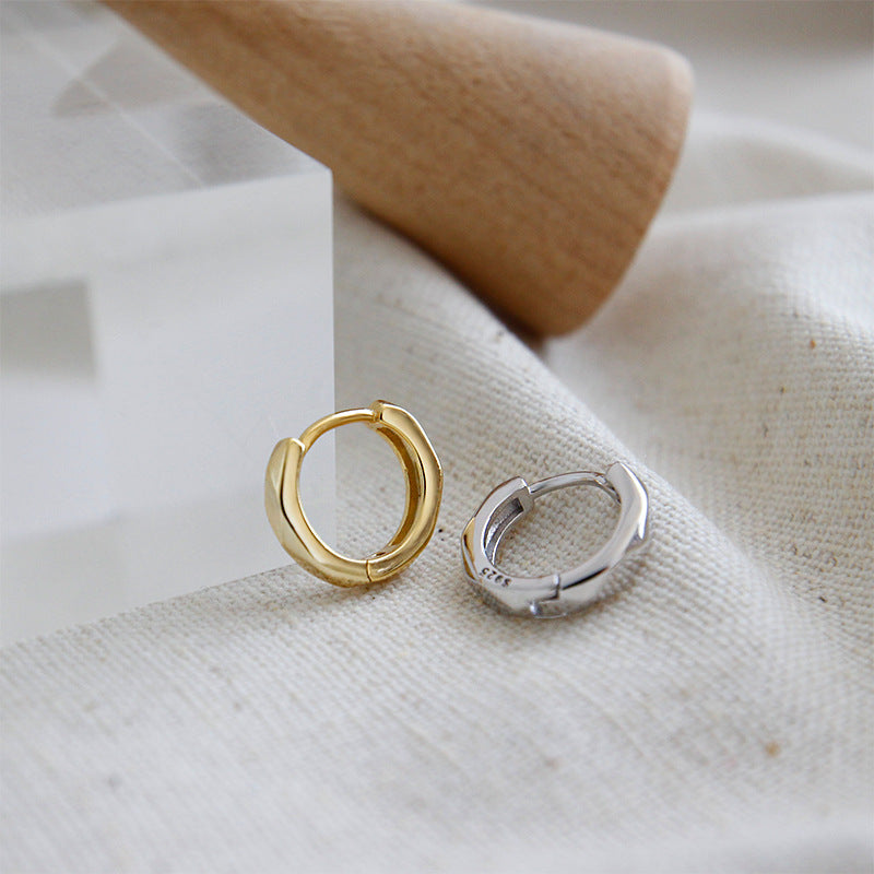 Geometric Mini 925 Sterling Silver Ear Buckle