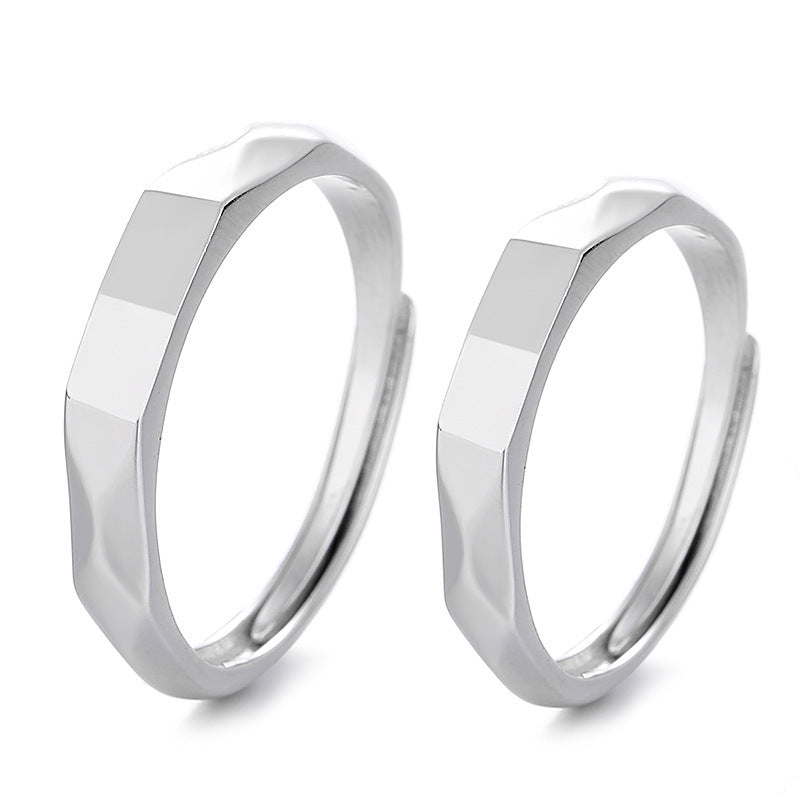 S925 Sterling Silver Hidden Love Ring – Sparkling Romantic Gift with Reflective Design