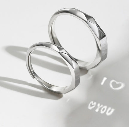 S925 Sterling Silver Hidden Love Ring – Sparkling Romantic Gift with Reflective Design