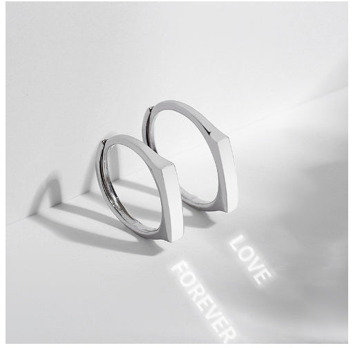 S925 Sterling Silver Hidden Love Ring – Sparkling Romantic Gift with Reflective Design