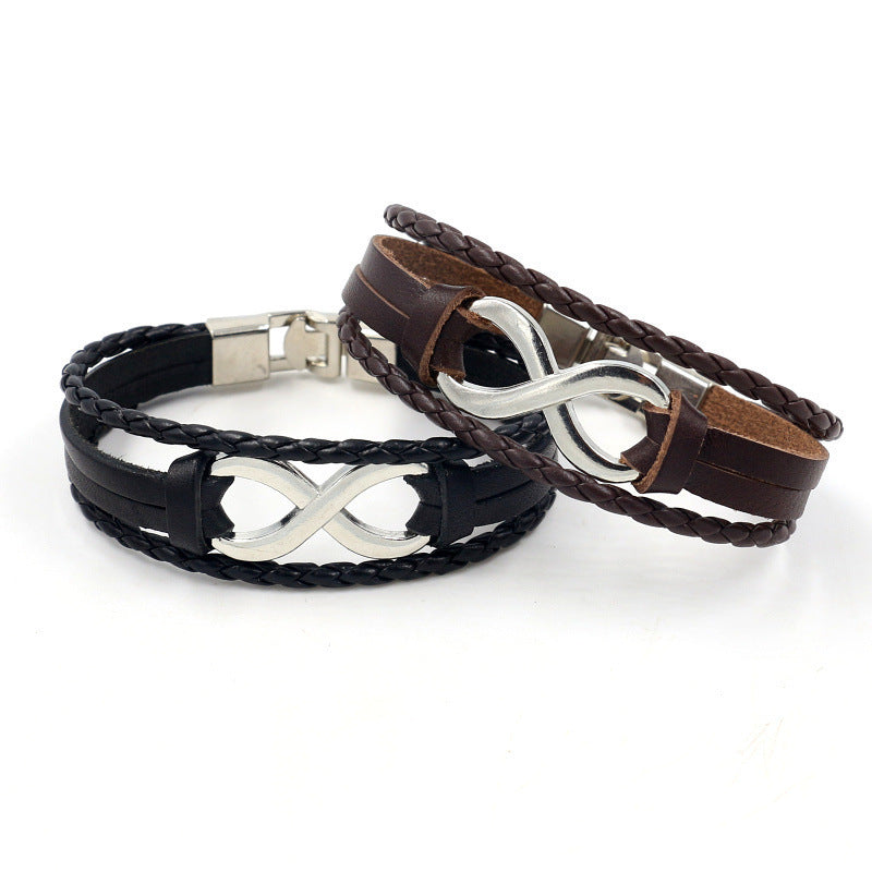Lucky Loop Leather Bracelet for Her