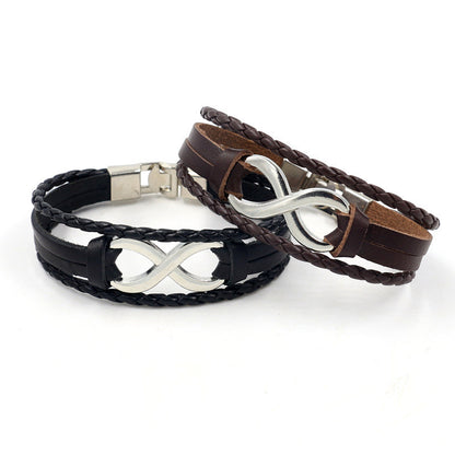 Lucky Loop Leather Bracelet for Her