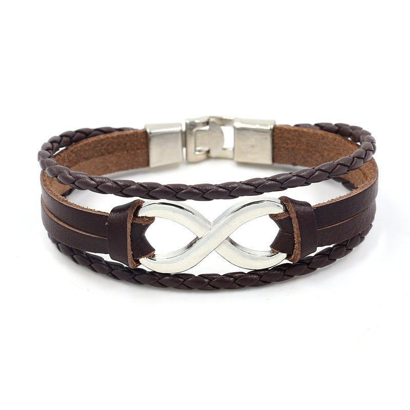 Lucky Loop Leather Bracelet for Her