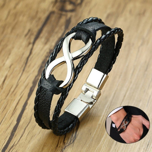 Lucky Loop Leather Bracelet for Her