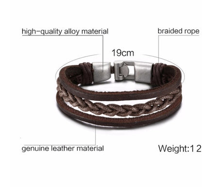 Lucky Loop Leather Bracelet for Her