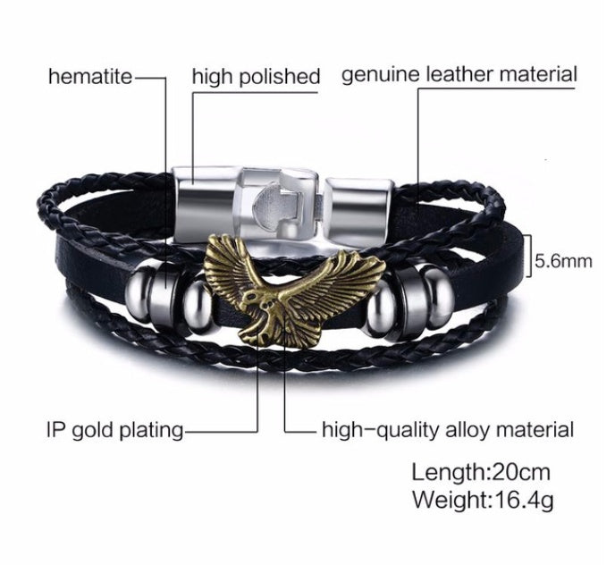 Lucky Loop Leather Bracelet for Her