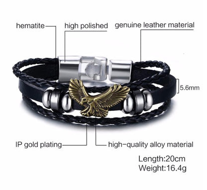 Lucky Loop Leather Bracelet for Her