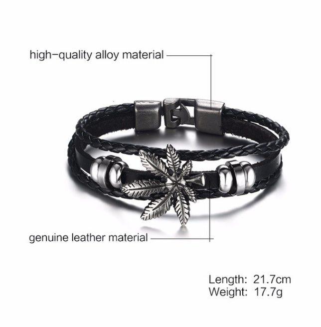 Lucky Loop Leather Bracelet for Her