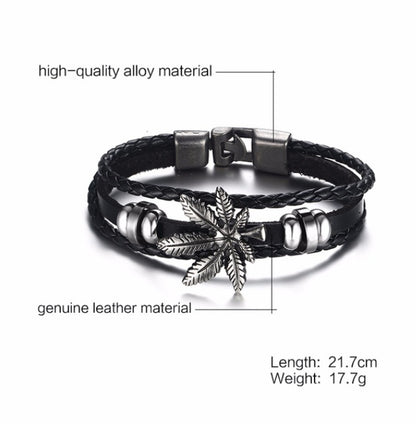 Lucky Loop Leather Bracelet for Her
