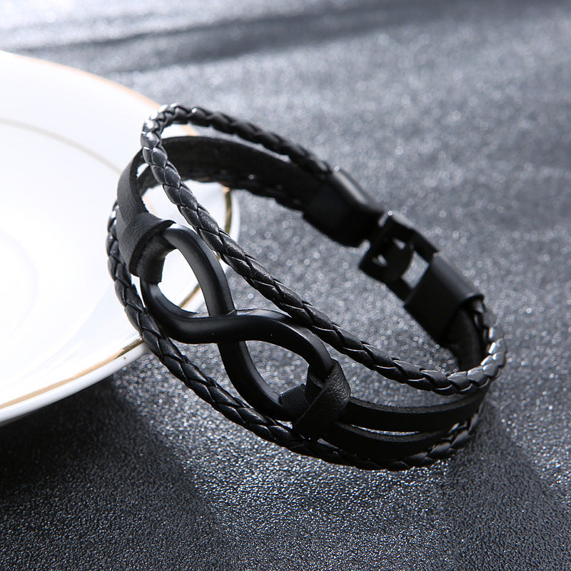 Lucky Loop Leather Bracelet for Her