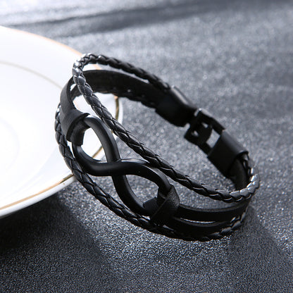 Lucky Loop Leather Bracelet for Her
