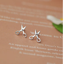 925 STERLING SILVER CUTE Small Scissors EARRINGS