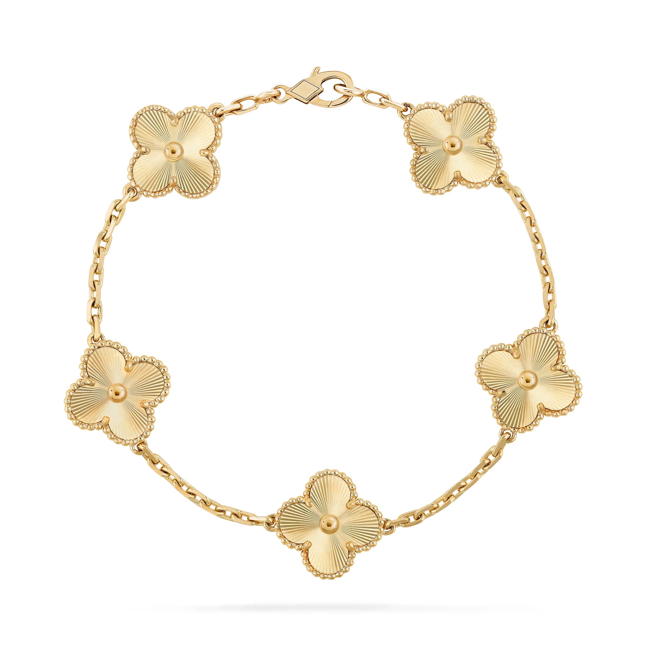 4-leaf clover bracelet S925 Gold-Plated S925 Clover Motif | Sterling Silver Jewelry 02