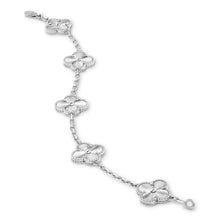 4-leaf clover bracelet S925 Platinum-Plated S925 Clover Motif | Sterling Silver Jewelry 03