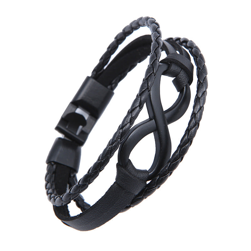 Lucky Loop Leather Bracelet for Her