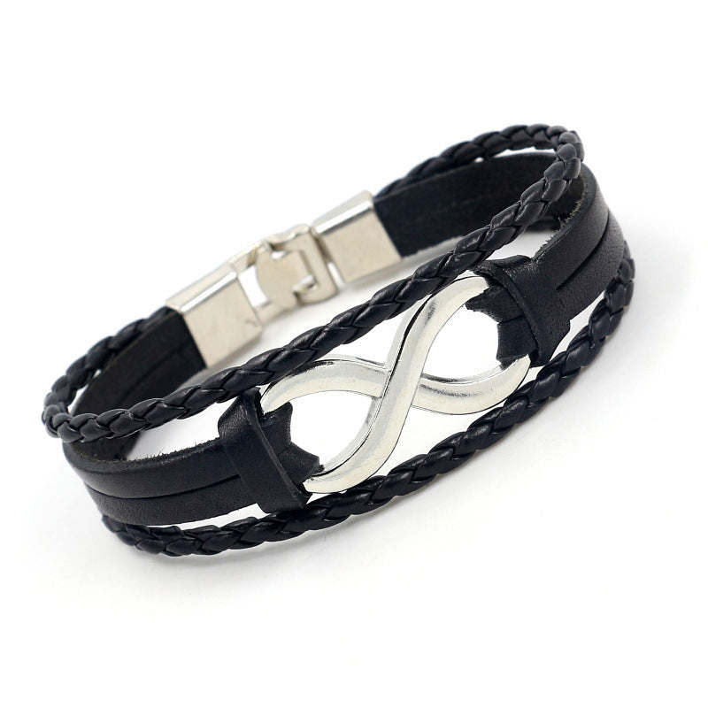 Lucky Loop Leather Bracelet for Her