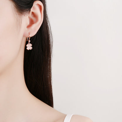 925 Sterling Silver Women's Simple Earrings stone