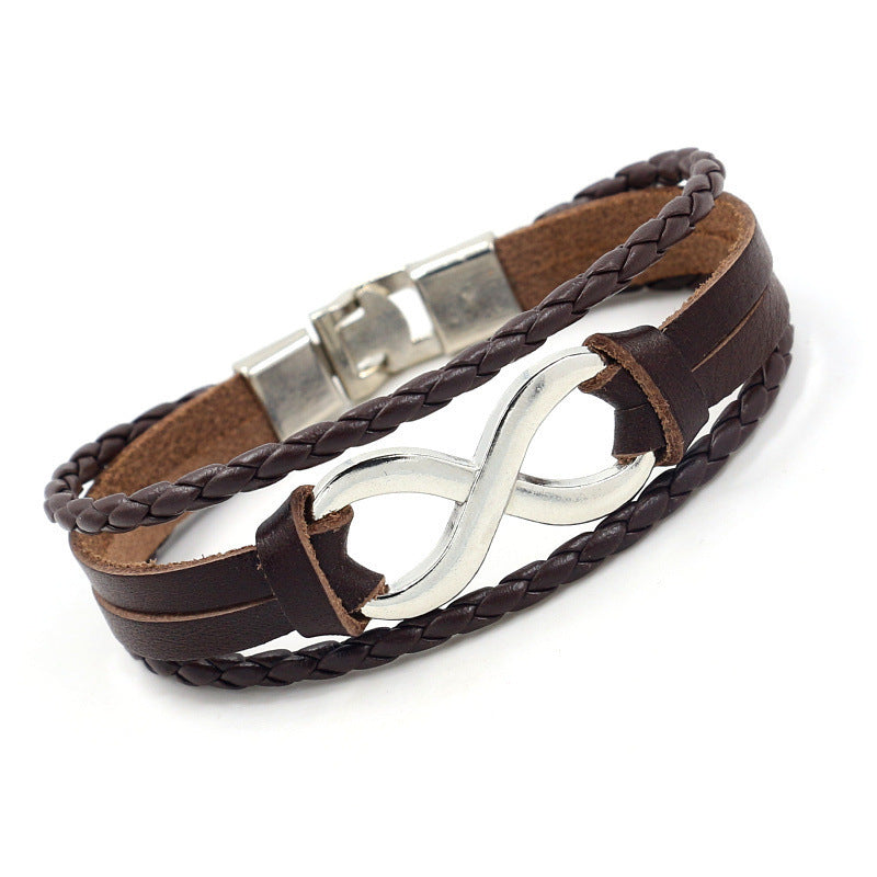 Lucky Loop Leather Bracelet for Her