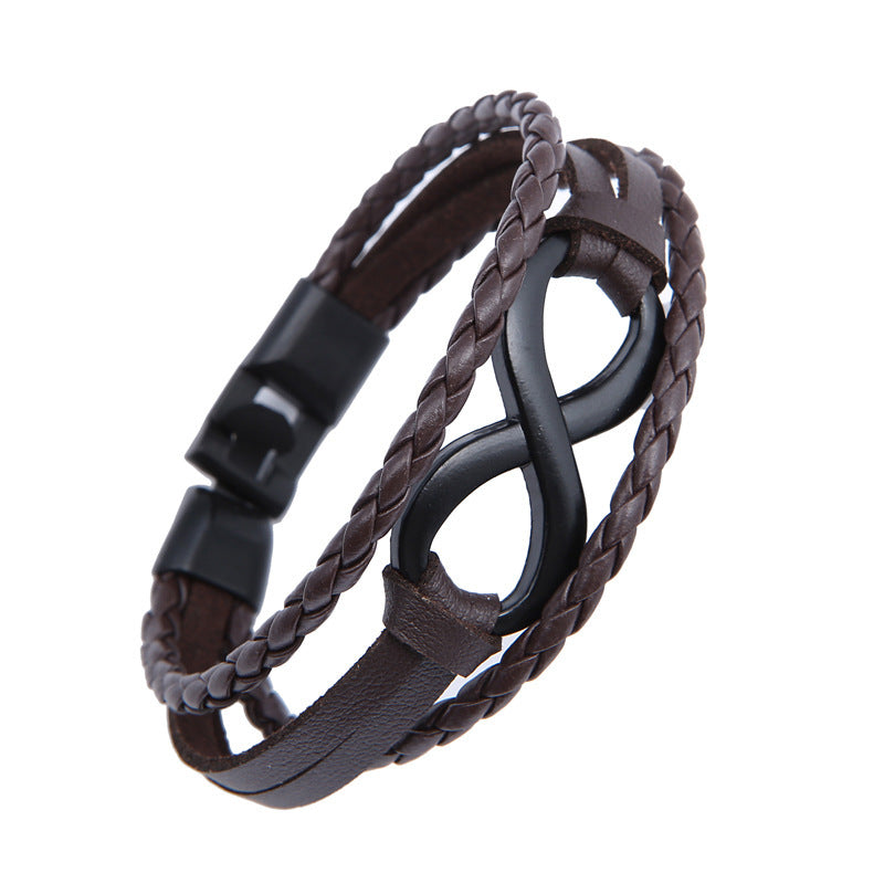Lucky Loop Leather Bracelet for Her