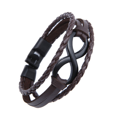 Lucky Loop Leather Bracelet for Her
