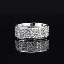 925 Sterling Silver Ring Crown Men's, Women's ice out CZ Diamond full