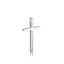 925 Sterling Silver Cross Pendant Necklace – Glossy Finish Religious Jewelry 04