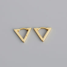 925 Sterling Silver Geometric Earrings – Triangle Minimalist Style 05