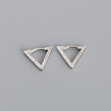925 Sterling Silver Geometric Earrings – Triangle Minimalist Style 06