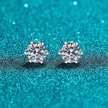 925 Sterling Silver Hexagonal Diamond Moissanite Stud Earrings – 5mm D Color | Simple & Elegant Party Jewelry 03