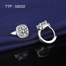 925 Sterling Silver Huggie Earrings - Iced Out CZ Diamonds, Dainty Hoops Design 01