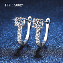 925 Sterling Silver Huggie Earrings – Ice Out CZ Diamond 04