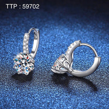 925 Sterling Silver Huggie Earrings – Ice Out CZ Diamond 06