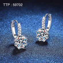 925 Sterling Silver Huggie Earrings – Ice Out CZ Diamond 0