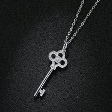 925 Sterling Silver Key Pendant Necklace – Minimalist Silver Jewelry for Women 04