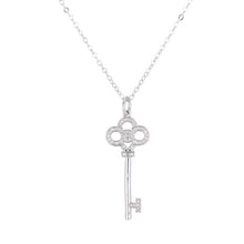 925 Sterling Silver Key Pendant Necklace – Minimalist Silver Jewelry for Women 06