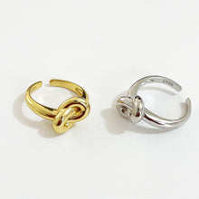 925 Sterling Silver Knot Ring for Women – Minimalist Geometric Jewelry 01
