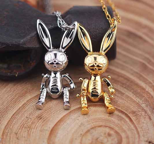 925 Sterling Silver Rabbit Necklace 01