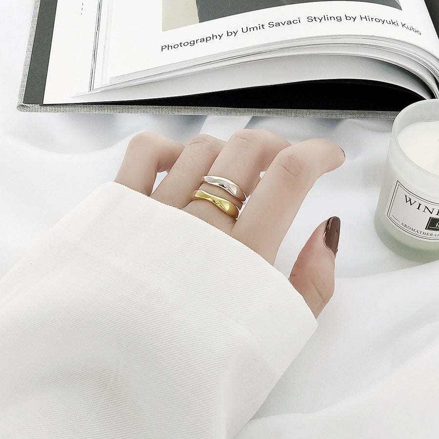 925 Sterling Silver Ring Simple For Women 03