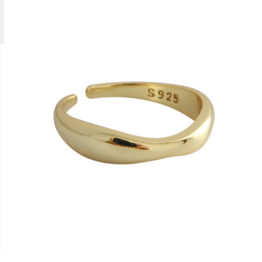 925 Sterling Silver Ring Simple For Women 01