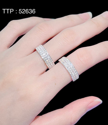 925 Sterling Silver Ring Unisex Crown CZ Diamond Bling Bling 01