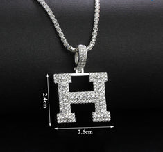925 Sterling Silver Pendants Men's, Women's, Alphabet Pedants and Necklace