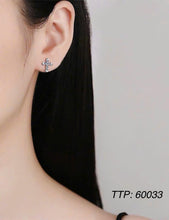 925 sterling silver Earrings Women's Cross with CZ Diamond 04