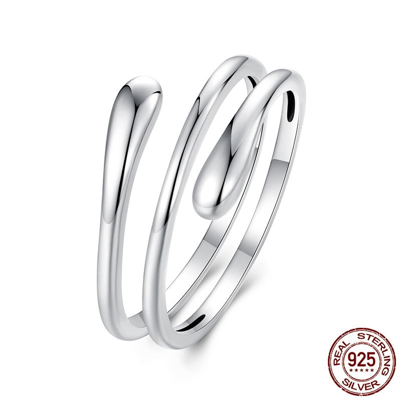 925 Sterling Silver Multilayer Simplicity Women Ring