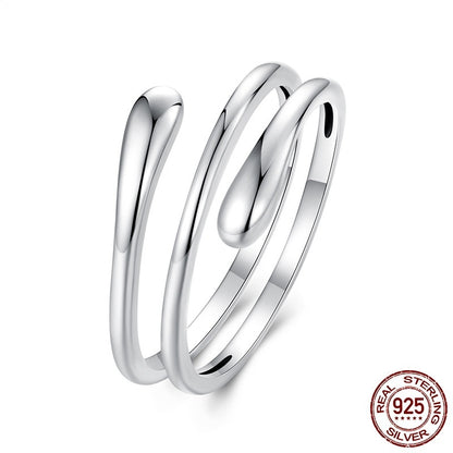 925 Sterling Silver Multilayer Simplicity Women Ring