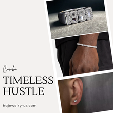 Combo Timeless Hustle (YearBirth Ring + Tennis Bracelet + Moissanite Stud Earrings)