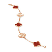 Four-Leaf_Clover_Bracelet_Red_Gold_Stone_Clover_Rose_Gold_Vermeil_925_Sterling_Silver 04