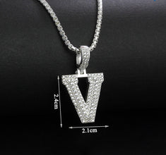 925 Sterling Silver Pendants Men's, Women's, Alphabet Pedants and Necklace