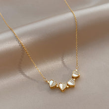Lucky Clover Heart Necklace for Women – Crystal Pendant Gift Jewelry 02