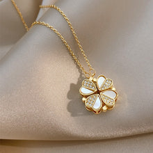 Lucky Clover Heart Necklace for Women – Crystal Pendant Gift Jewelry 10
